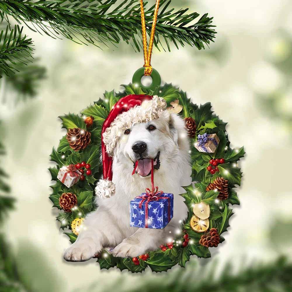 Great Pyrenees And Christmas Ornament - Gift For Dog Lover