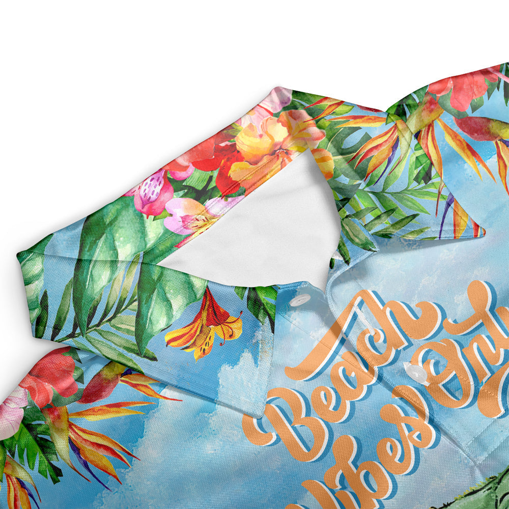 SWCartoonBabyYodaBeachVibesOnly PoloShirt OwlOhh_6580_3