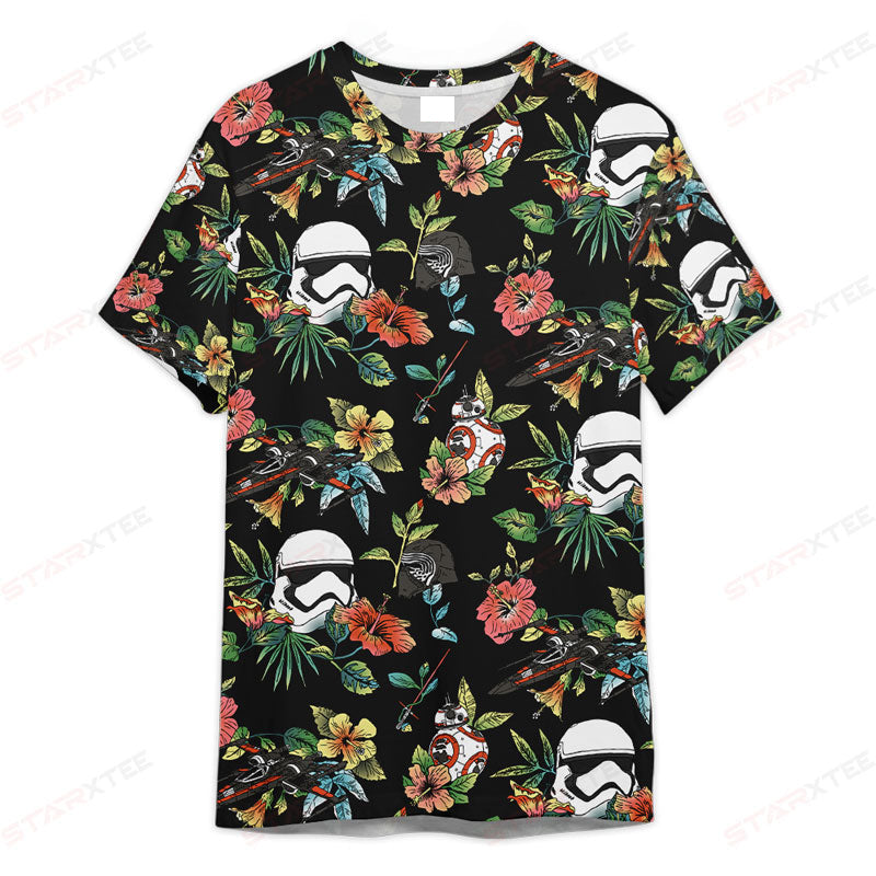 StarWarsSpaceFlowerGiftForFansUnisex3DT shirt OwlOhh_9700_1