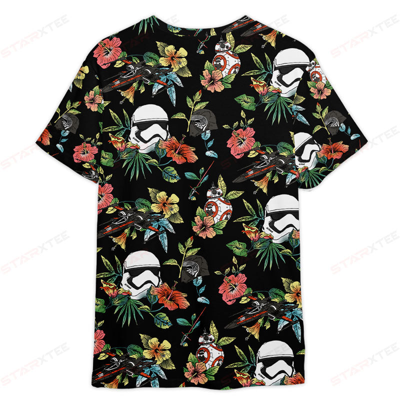 StarWarsSpaceFlowerGiftForFansUnisex3DT shirt OwlOhh_9700_2