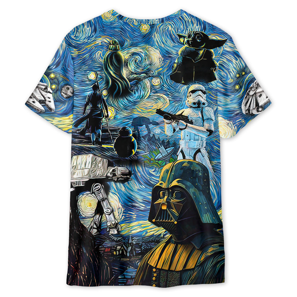 StarwarsStarryNightHopeandMysteries Unisex3DT shirt OwlOhh_2519_2