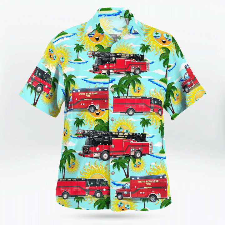 White Bear Lake Fire Department - Hawaiian Shirt Summer Vibes 