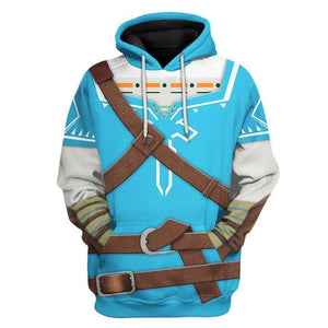 3D The Legend Of Zelda Link BOTW - Costume Cosplay Hoodie