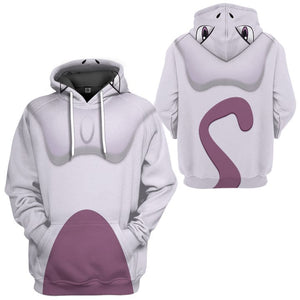 Mewtwo Pokemon Cosplay 3D Hoodie For Men And Women