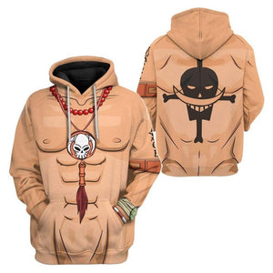 Ace One Piece - Costume Cosplay Hoodie