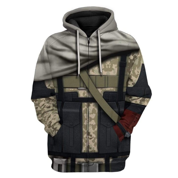 Venom Snake Metal Gear Big Boss Cosplay Costume - 3D Hoodie