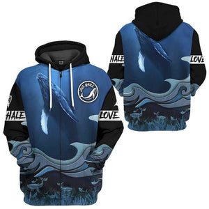 Whale Watching - 3D Costume Cosplay Hoodie