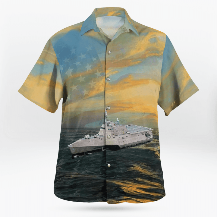 Us Navy Uss Coronado (Lcs-4) 4Th Of July - Hawaiian Shirt