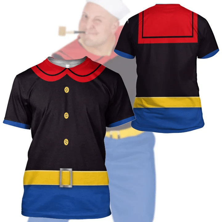 Popeye Cosplay Costume T-Shirt