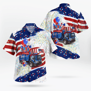 Republic Services, 4Th Of July Hawaiian Shirt