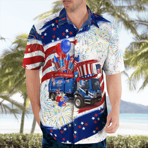 Republic Services, 4Th Of July Hawaiian Shirt