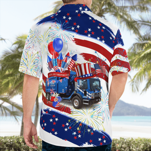 Republic Services, 4Th Of July Hawaiian Shirt