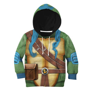 Leonardo TMNT Leo Cosplay Custom - Kid Hoodie