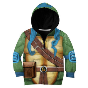 Leonardo TMNT Leo Cosplay Custom - Kid Hoodie