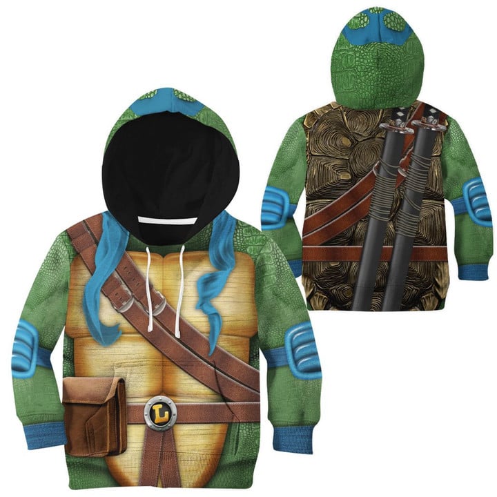 Leonardo TMNT Leo Cosplay Custom - Kid Hoodie