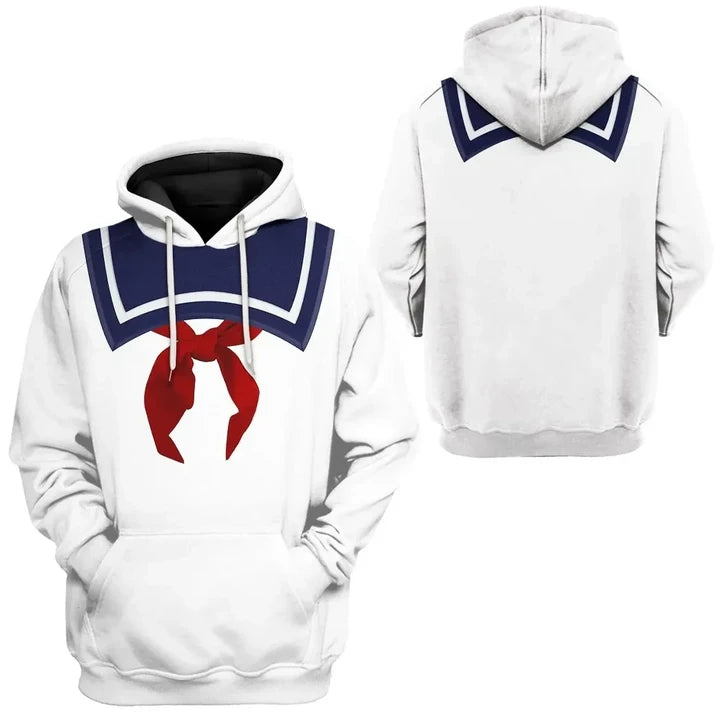 Stay Puft Marshmallow Man Ghostbusters - 3D Costume Cosplay Hoodie]