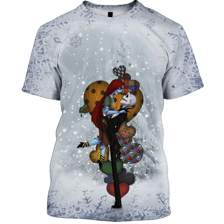 Jack And Sally In Winter - T-Shirt