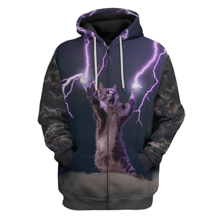 Lightning Cat -  3D Hoodie