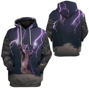 Lightning Cat -  3D Hoodie