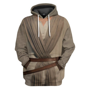 Rey Star Wars Cosplay 3D Hoodie For Men And Women