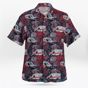 Lowell, Massachusetts, Trinity Ems, 4Th Of July - Hawaiian Shirt