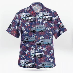 Horizon Health Ems, Paris, Illinois, 4Th Of July - Hawaiian Shirt