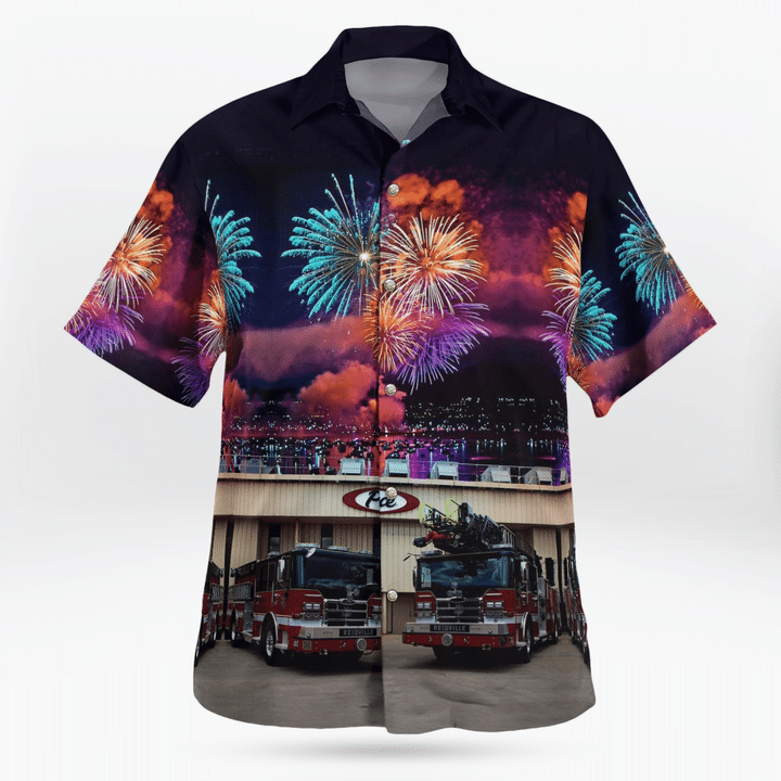 Reidville Fire Department, 4Th Of July - Hawaiian Shirt