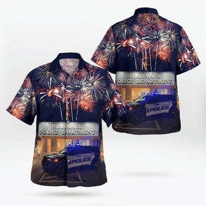 Merrimack Police Department, 4Th Of July - Hawaiian Shirt