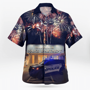 Merrimack Police Department, 4Th Of July - Hawaiian Shirt