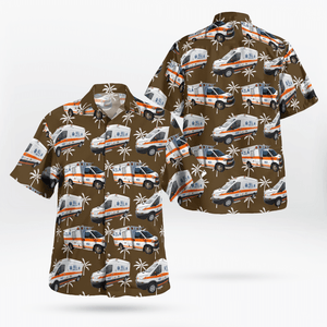 Bell Ambulance, Milwaukee, Wisconsin - Hawaiian Shirt