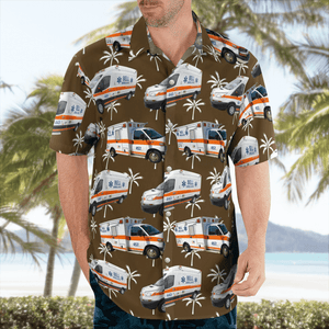 Bell Ambulance, Milwaukee, Wisconsin - Hawaiian Shirt