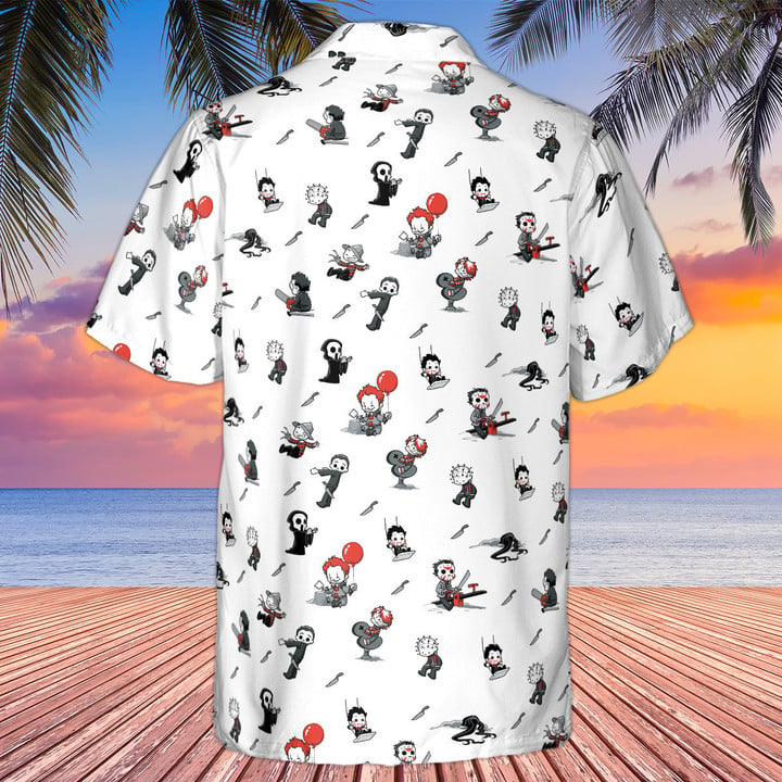 Baby Horror Characters Pattern - Hawaiian Shirt