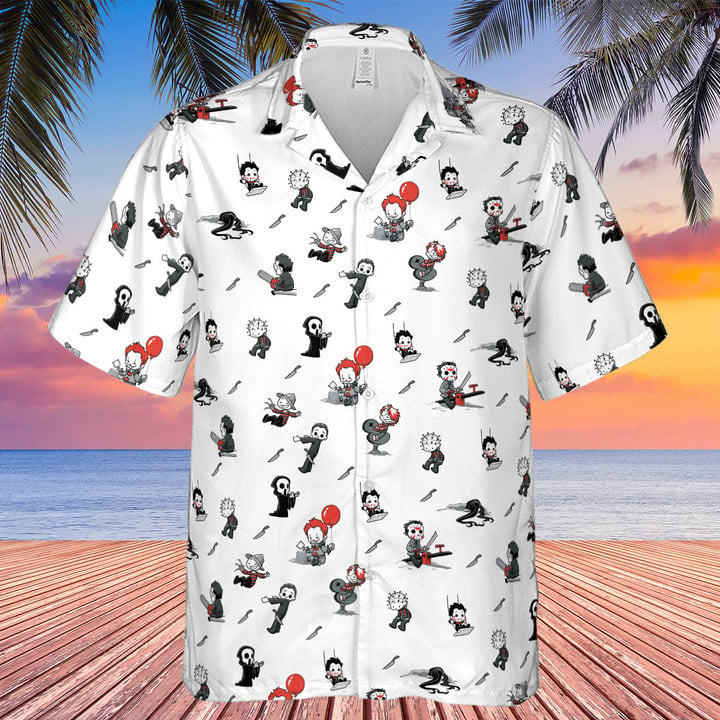 Baby Horror Characters Pattern - Hawaiian Shirt