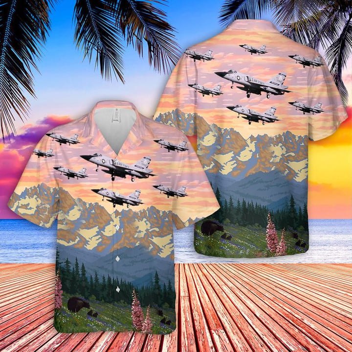 US Air Force Convair F-106A Delta Dart Montana - Hawaiian Shirt