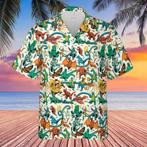 Showa Era Monsters Kaiju Battles - Hawaiian Shirt