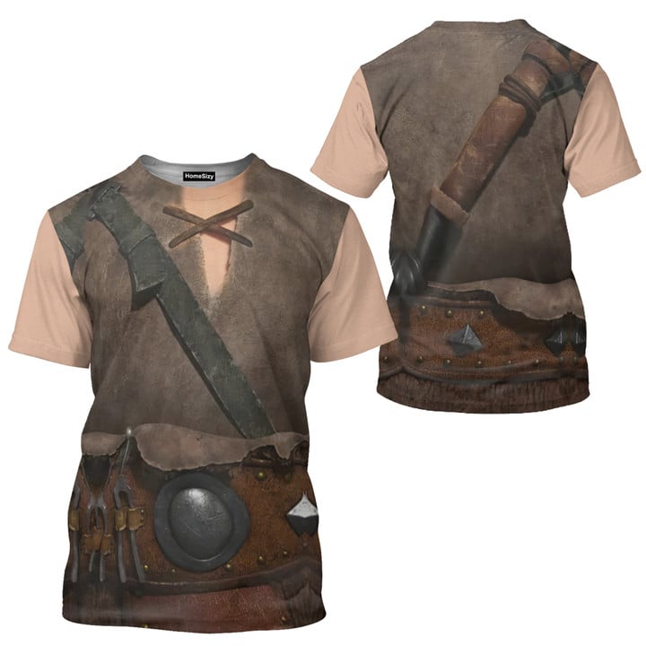 Hook Hand Tangled Costume Cosplay - 3D TShirt