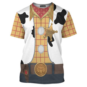 Movie Toy Story Series Woody Costume Cosplay - 3D Tshirt