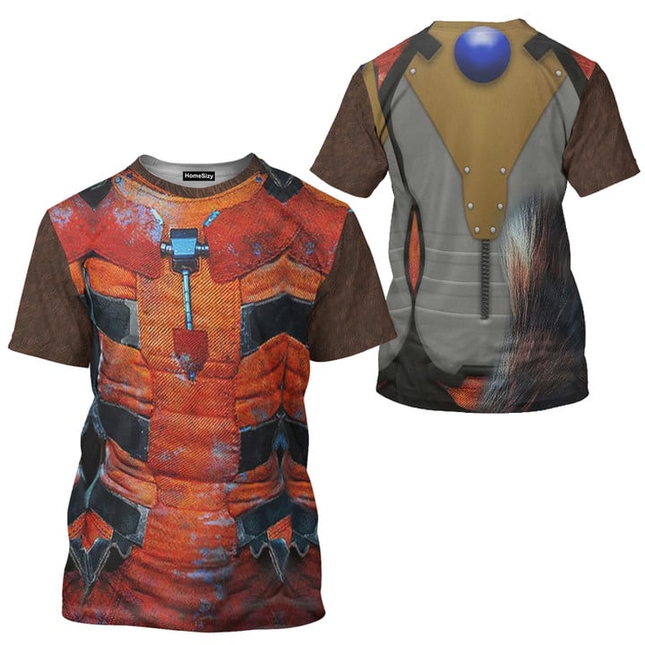 Rocket Raccoon Guardians Costume Cosplay - T-Shirt