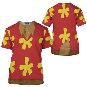 Dale Rescue Rangers Chip 'n' Dale Costume Cosplay - 3D Tshirt