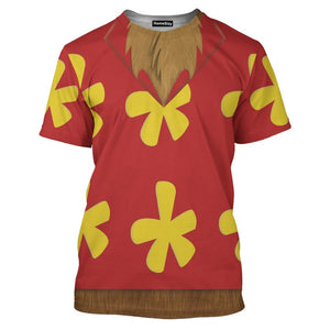 Dale Rescue Rangers Chip 'n' Dale Costume Cosplay - 3D Tshirt