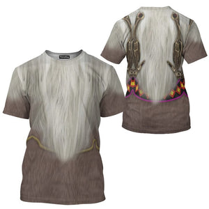 Sven Frozen Costume Cosplay - 3D TShirt