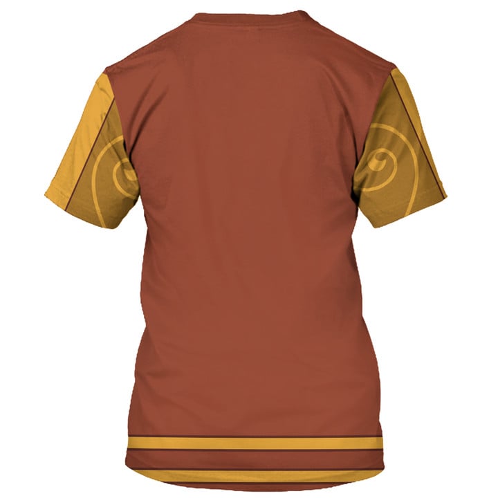 Beauty And The Beast Cogsworth Costume Cosplay - 3D Tshirt