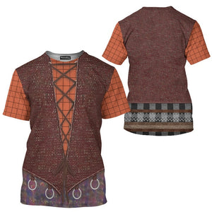 Hocus Pocus Mary Sanderson Cosplay Costume - 3D Tshirt