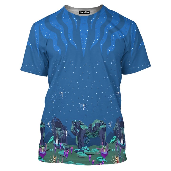 The World Of Avatar Pandora Pattern Costume - 3D Tshirt