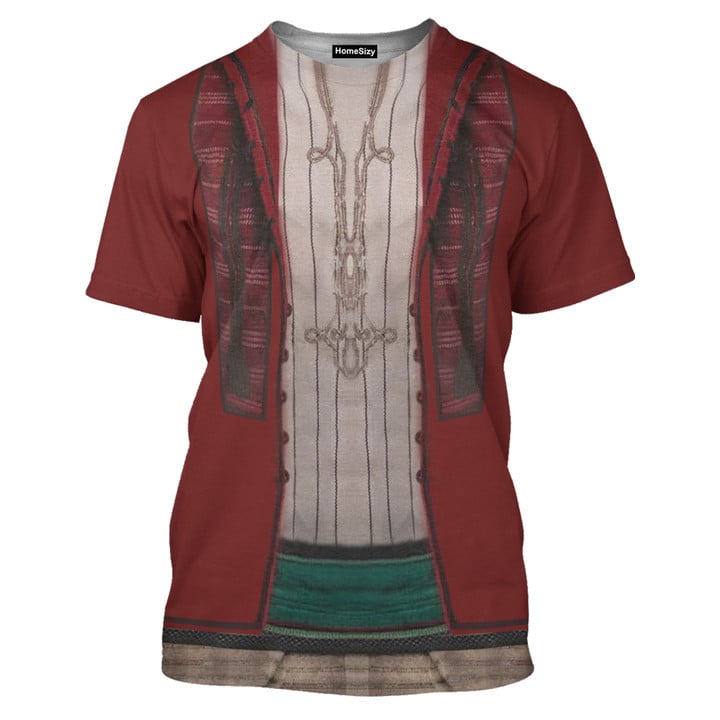 Aladdin Live Action Red Jacket Costume Cosplay - 3D Tshirt