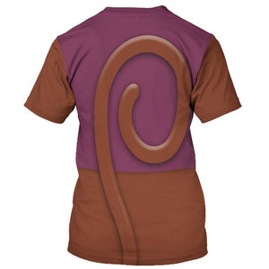 Aladdin Abu Costume Cosplay - 3D Tshirt