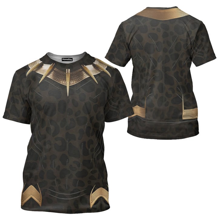 Erik Killmonger Jaguar Black Panther Costume Cosplay - T-Shirt