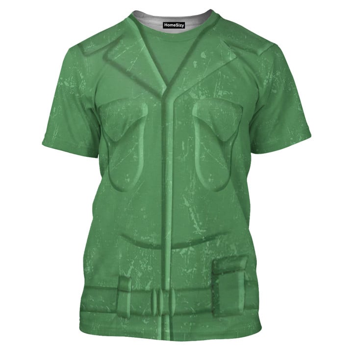 Green Army Toy Story Costume Cosplay - 3D Tshirt