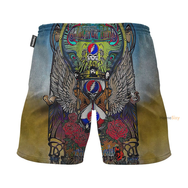 Grateful Dead GD Band Colorful - Beach Shorts