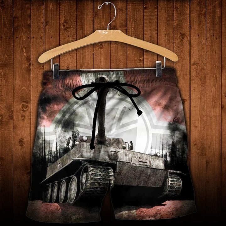 German Tiger I Tank - Beach Shorts